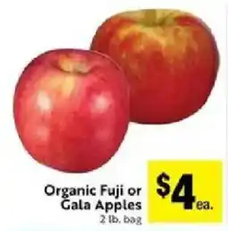 Save Mart Organic Fuji or Gala Apples offer
