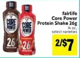 Save Mart fairlife core power protein shake offer