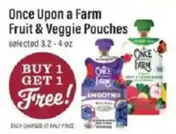 Lowes Foods Once Upon a Farm Fruit & Veggie Pouches offer