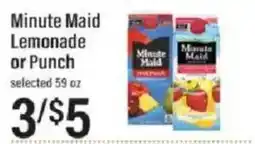 Lowes Foods Minute Maid Lemonade or Punch offer