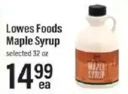 Lowes Foods Lowes Foods Maple Syrup offer