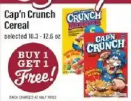 Lowes Foods Cap'n Crunch Cereal offer