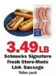 Schnucks Schnucks Signature Fresh Store-Made Link Sausage offer