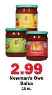 Schnucks Newman's Own Salsa offer