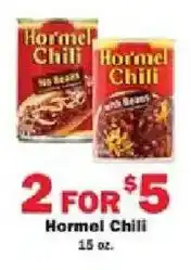 Schnucks Hormel Chili offer