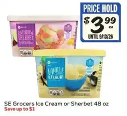 Winn Dixie SE Grocers Ice Cream or Sherbet offer