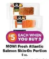 Schnucks Mowi Fresh Atlantic Salmon Skin-On Portion offer