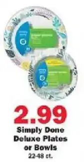 Schnucks Simply Done Deluxe Plates or Bowls offer