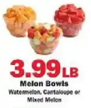 Schnucks Melon Bowls offer