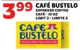 Sedano's Cafe Bustelo espresso coffee offer