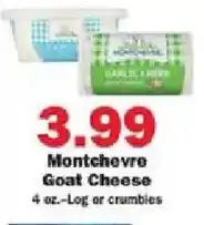 Schnucks Montchevre Goat Cheese offer