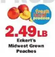 Schnucks Eckert's Midwest Grown Peaches offer