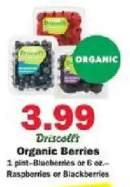 Schnucks Driscoll's Organic Berries offer