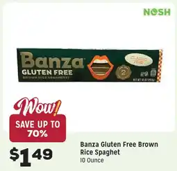 Grocery Outlet Banza Gluten Free Brown Rice Spaghet offer