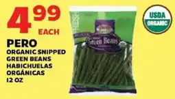 Sedano's Pero organic snipped green beans offer