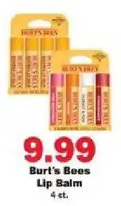 Schnucks Burt's Bees Lip Balm offer