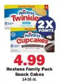 Schnucks Hostess Family Pack Snack Cakes offer