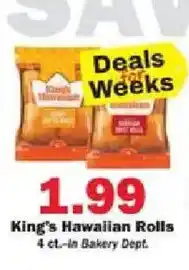 Schnucks King's hawaiian rolls offer