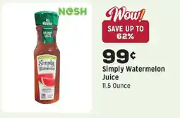 Grocery Outlet Simply Watermelon Juice offer