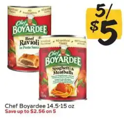 Winn Dixie Chef Boyardee spaghetti & meatballs offer
