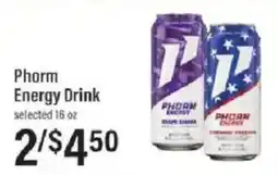 Lowes Foods Phorm Energy Drink offer