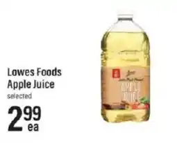 Lowes Foods Lowes Foods Apple Juice offer