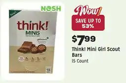 Grocery Outlet Think! Mini Girl Scout Bars offer