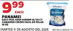 Sedano's Panamei easy peel raw shrimp offer