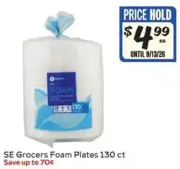 Winn Dixie SE Grocers Foam Plates offer