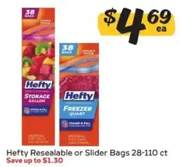 Winn Dixie Hefty resealable or slider bags offer