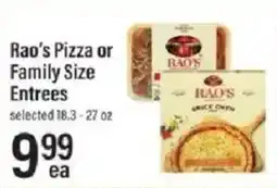 Lowes Foods Rao's Pizza or Family Size Entrees offer