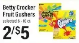 Lowes Foods Betty Crocker fruit gushers offer