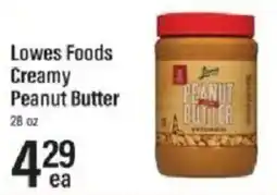 Lowes Foods Lowes Foods creamy peanut butter offer