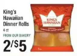 Lowes Foods King's Hawaiian Dinner Rolls offer