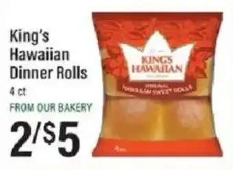 Lowes Foods King's Hawaiian Dinner Rolls offer