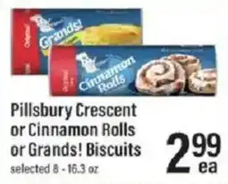 Lowes Foods Pillsbury Crescent or Cinnamon Rolls or Grands! Biscuits offer