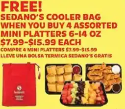 Sedano's Sedano's cooler bag offer