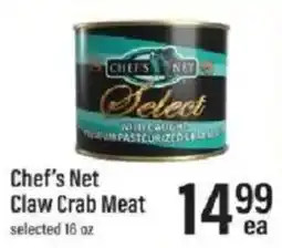 Lowes Foods Chef's Net Claw Crab Meat offer