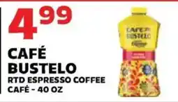 Sedano's Cafe Bustelo rtd espresso coffee offer