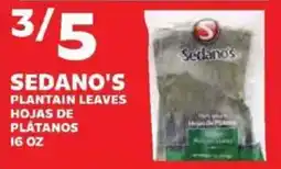 Sedano's Sedano's plantain leaves offer