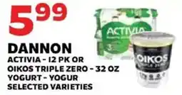 Sedano's Dannon activia or oikos triple zero yogurt offer