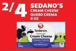Sedano's Sedano's cream cheese offer
