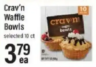 Lowes Foods Crav'n Waffle Bowls offer