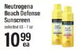 Lowes Foods Neutrogena beach defense sunscreen offer