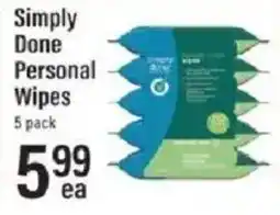 Lowes Foods Simply Done Personal Wipes offer