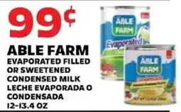 Sedano's Able Farm evaporated filled or sweetened condensed milk offer