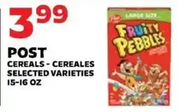 Sedano's Post cereals - cereales selected varieties offer