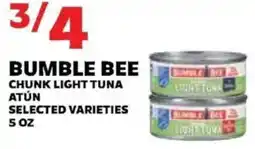 Sedano's Bumble Bee chunk light tuna offer
