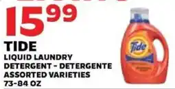 Sedano's Tide liquid laundry detergent offer