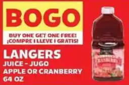 Sedano's Langers juice offer